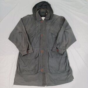 London Fog Jacket Coat Mens Gray Sz Large Reg (42-44) 3 in 1 Hooded Lined Zipper